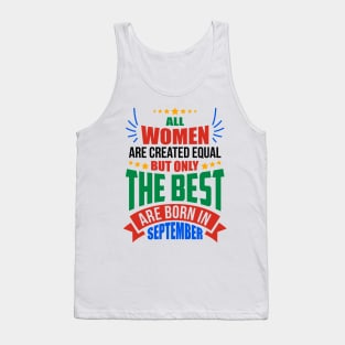 SEPTEMBER Birthday Special - WOMEN Tank Top